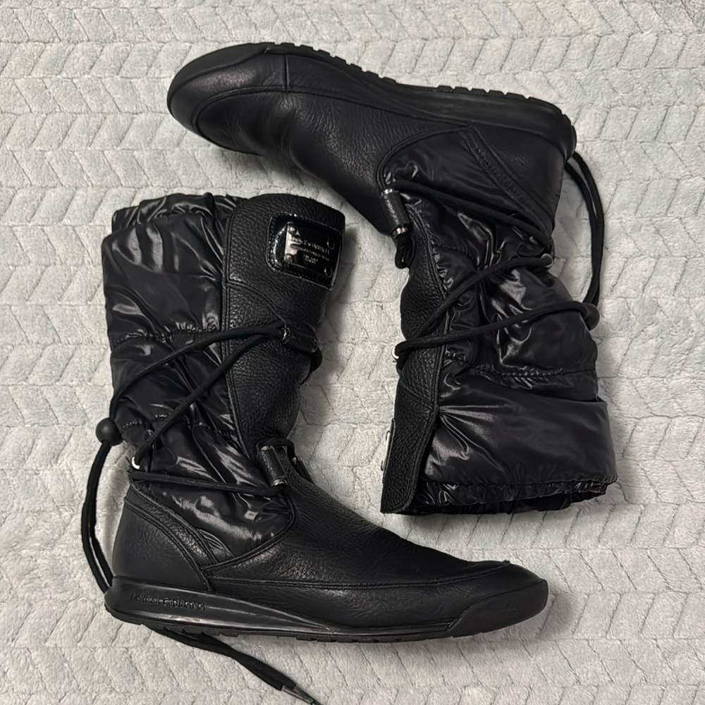 Dolce & Gabbana Black Leather Women's Boots Sz 36
